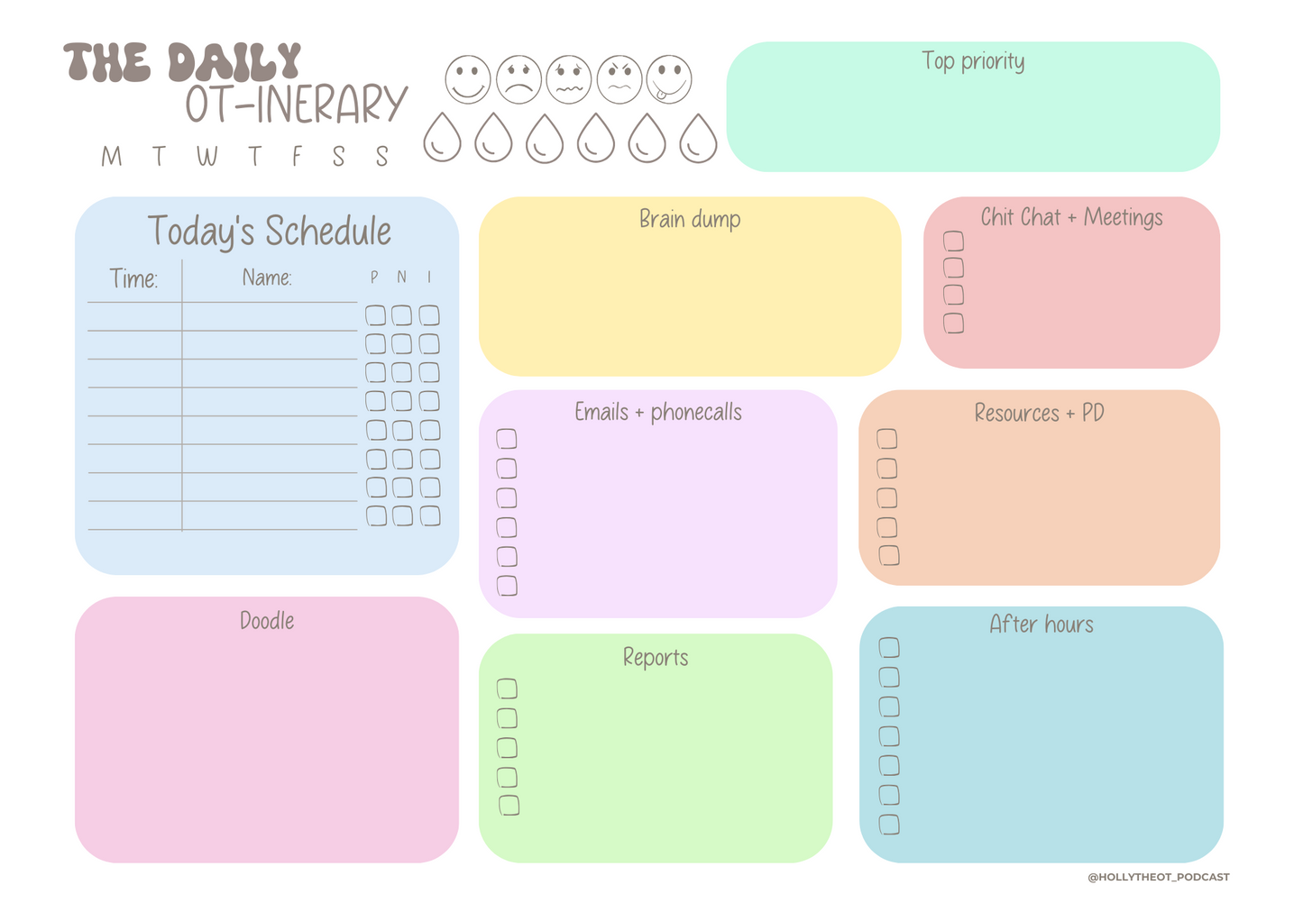 The Daily OT-inerary (Physical)