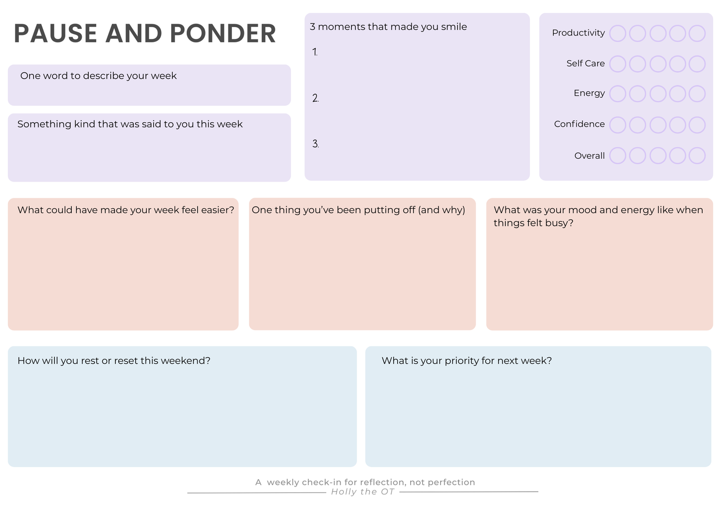 Pause and Ponder Reflection Pad